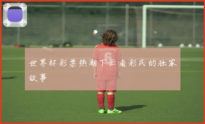 世界杯彩票热潮下云南彩民的独家故事