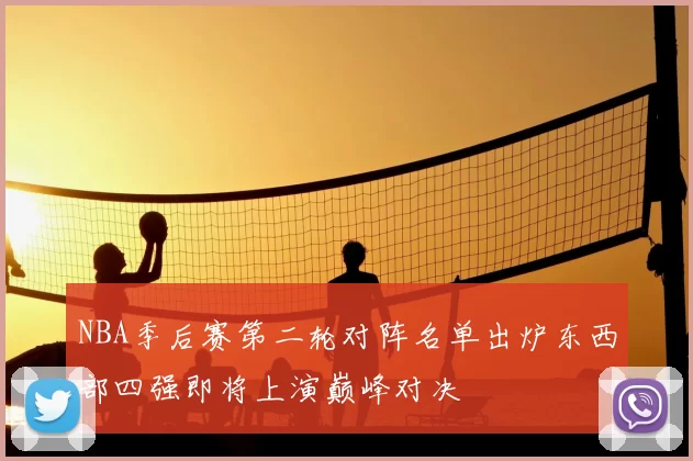 NBA季后赛第二轮对阵名单出炉东西部四强即将上演巅峰对决